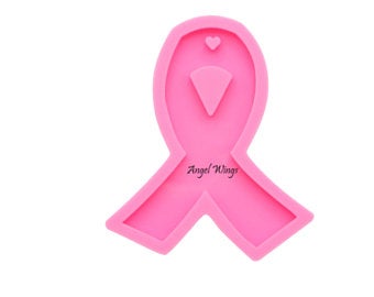 Shiny Cancer Bow Epoxy Mold for keychains/jewelry (5504896336025)