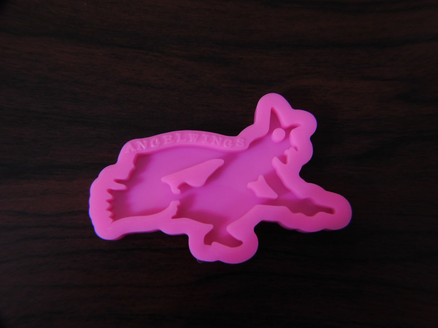 Shiny Halloween Witch with Broom Epoxy Mold - Keychain, etc. (5505353253017)