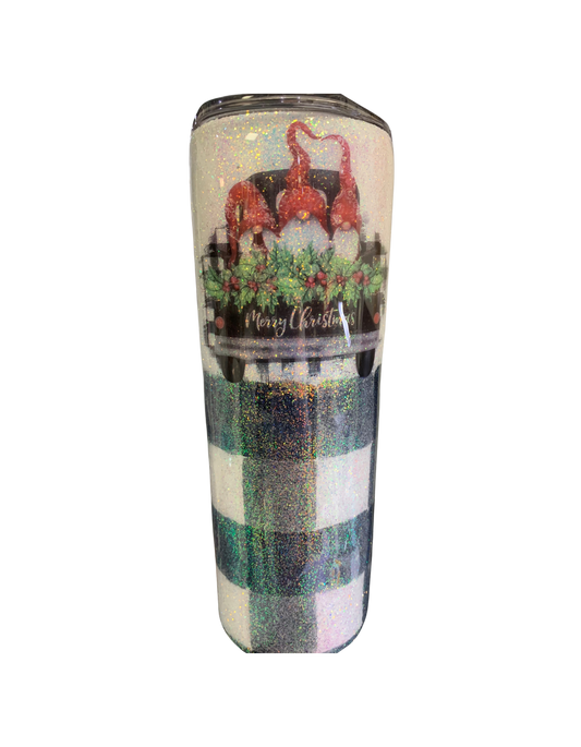 Custom Christmas Gnomes Double Walled Tumbler