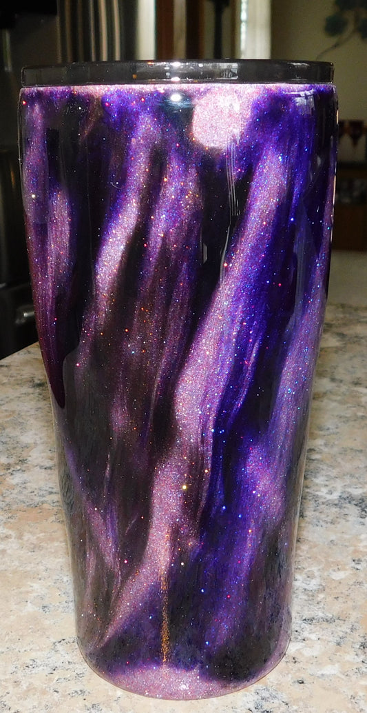 Purple Black Twist Tumbler (4453838913600)