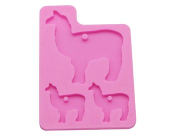 Shiny Llama Mama and littles Epoxy Mold (5504889847961)